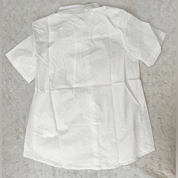 NWT- GREY LAB White Hidden Button Down Shirt - Picture 2 of 9